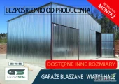 Garaż Blaszany Ocynkowany / Wiata Garażowa - Hala , Wiaty - GRZYWSTAL