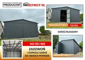 Duży Garaż Blaszany|WIATA - HALA - GRAFIT|Magazyn Rolniczy  – ROMSTAL*