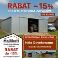 Rabat -15% na Garaż Blaszany Ocynkowany | Wiata Magazynowa – Maj-Blach