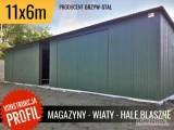 Garaż Blaszany, Lekka Hala Stalowa - konstrukcja z profila - GRZYWSTAL
