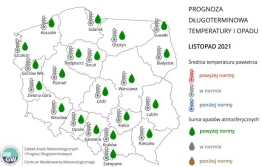 IMGW o pogodzie na późną jesień