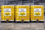 Olej słonecznikowy rafinowany winteryzowany – IBC 1000L – dostawy kraj / eksport (B2B)