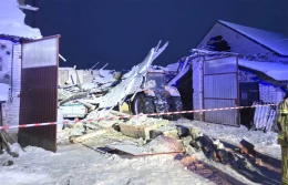 Stodoła zawaliła się z powodu śniegu na dachu?