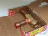 Sprzedam nowy zawór zwrotny kątowy Danfoss NRV 22S o średnicy 22 mm, przeznaczony do instalacji chłodniczych.